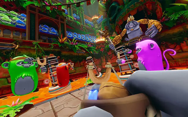 Kleurrijke junglewereld in het VR-partyspel Monkey Madness